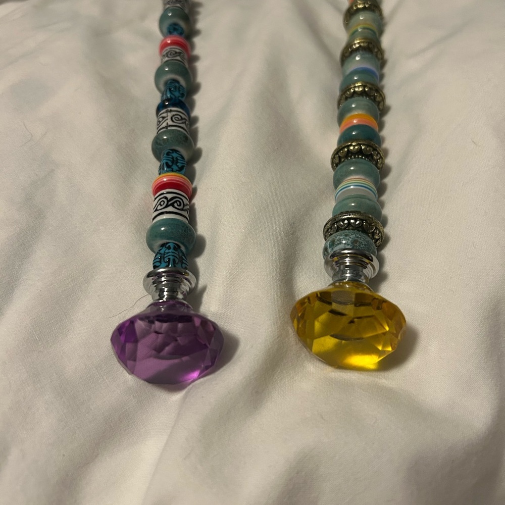 Colorful Beaded Garden‎ Stakes